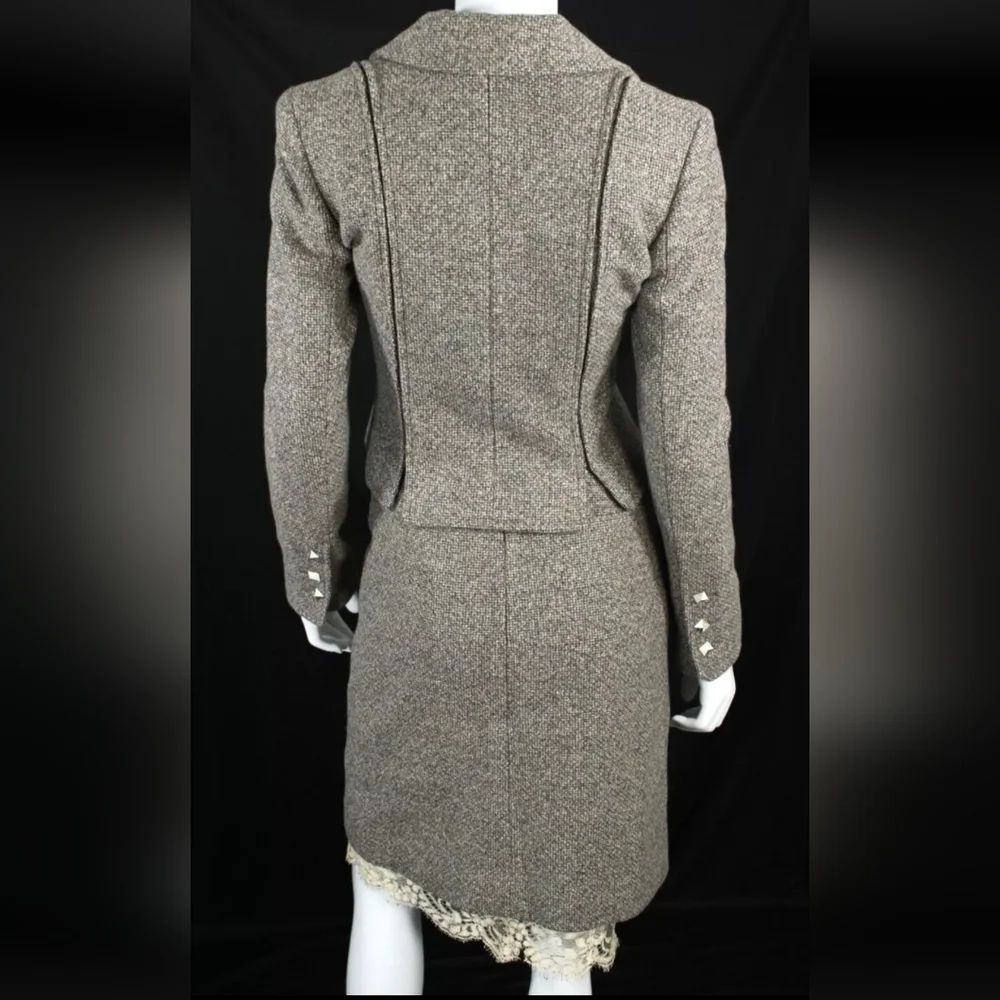 CHANEL VINTAGE WOOL SUIT - SIZE 36
